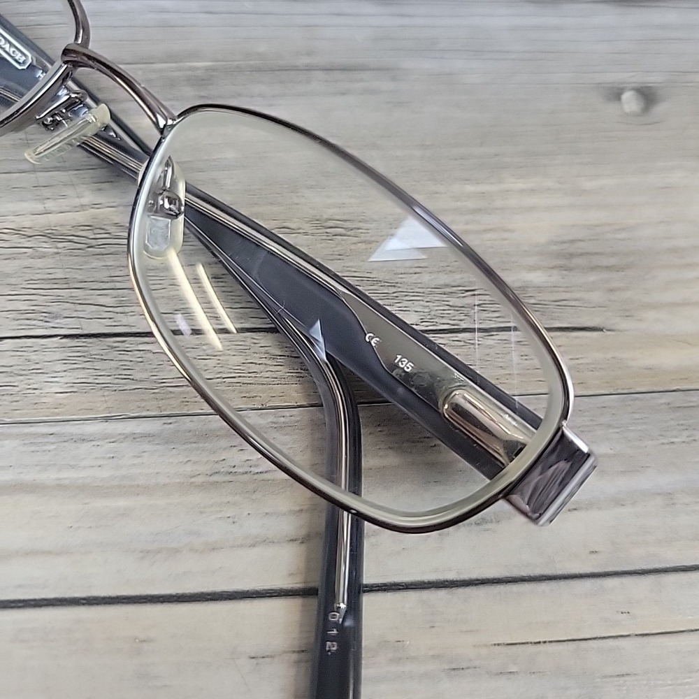 Coach HARMONY 1025 Gunmetal Eyeglasses Frames Only 51-17-135 Rectangular - Picture 12 of 13